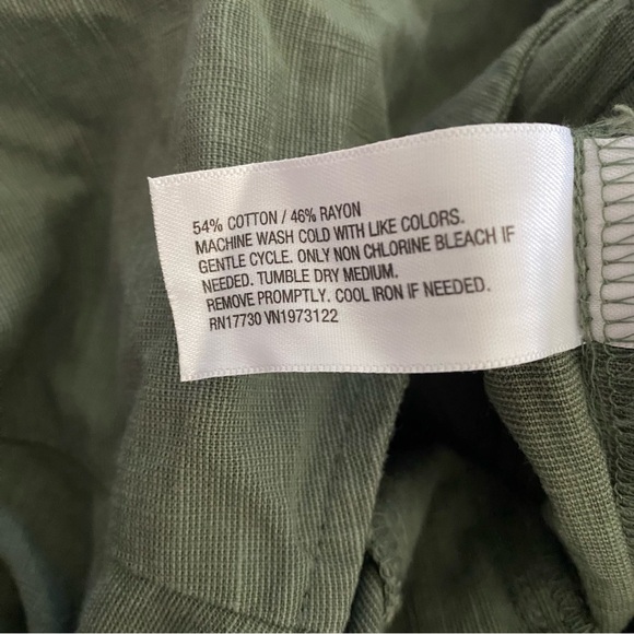 Ava + Viv NEW Olive Green Adjustable Belt Zip Closure Jumpsuit - Picture 6 of 6